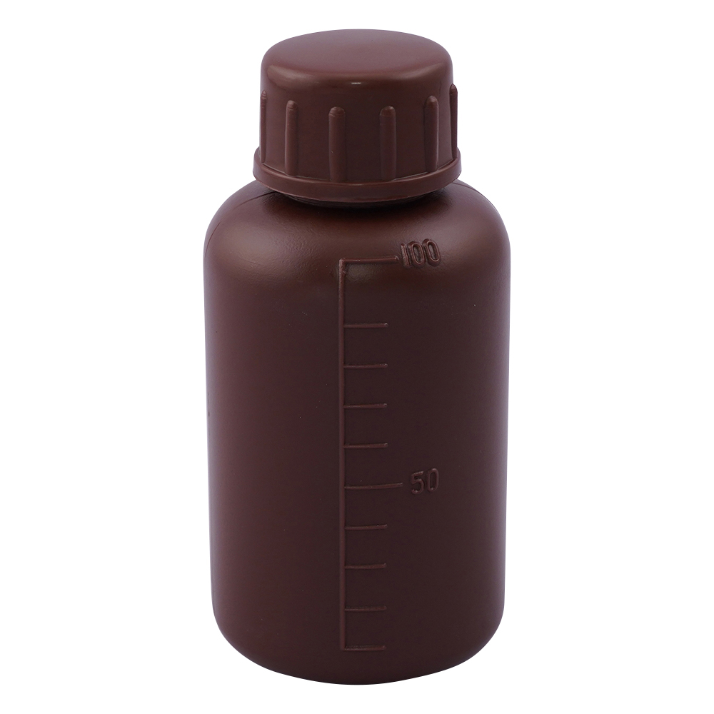 PE制标准规格瓶(茶色)(圆柱形・遮光)