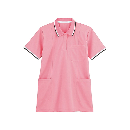 半袖长款polo衫 女款 粉色 WH90338系列