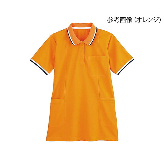 半袖长款polo衫 女款 橙色 WH90338系列