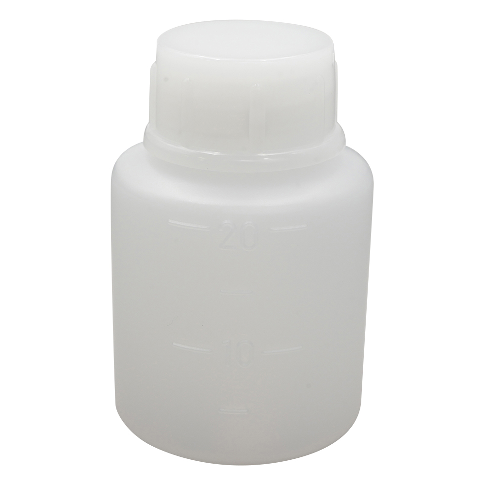 PE制标准规格瓶(圆柱形・白色)