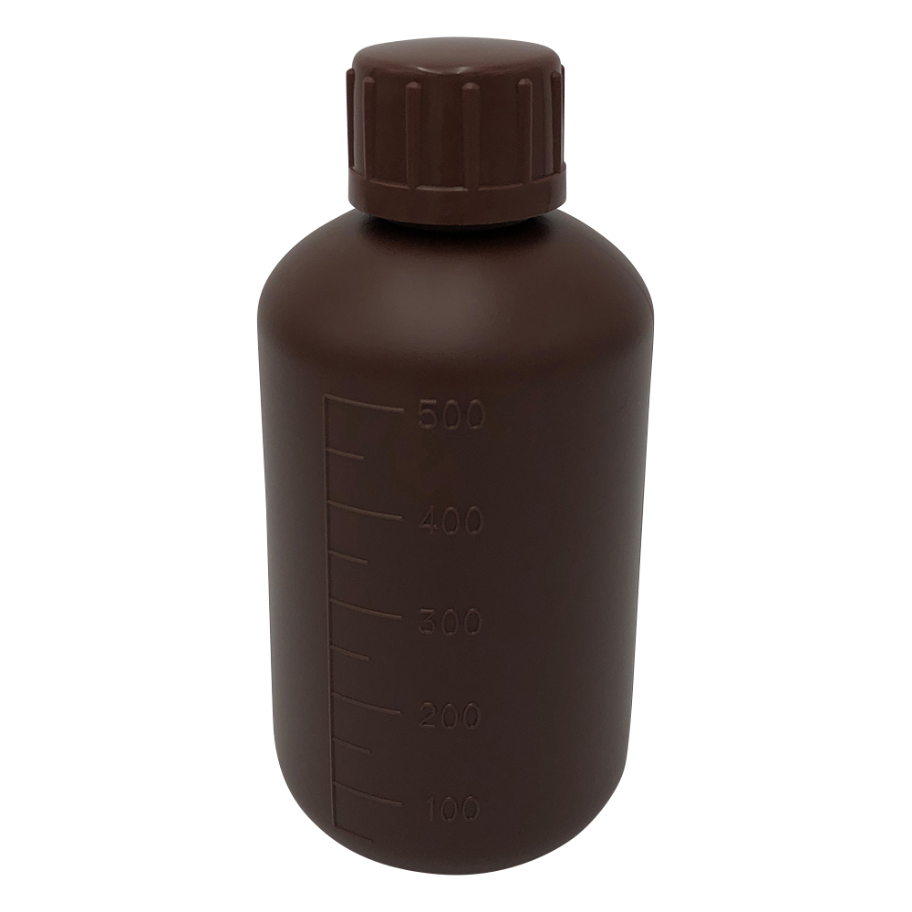 PE圆形标准瓶(棕色/窄口) 500ml