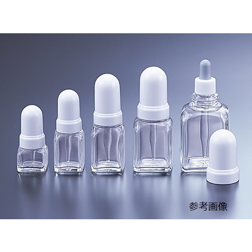 滴管瓶 S-10 白色 方型 24个