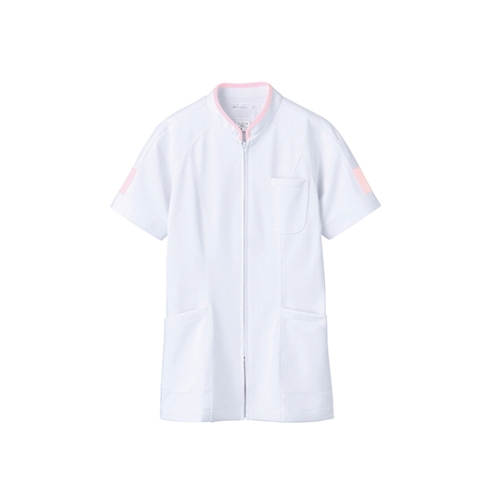 防静电衣(短袖)白色/粉色