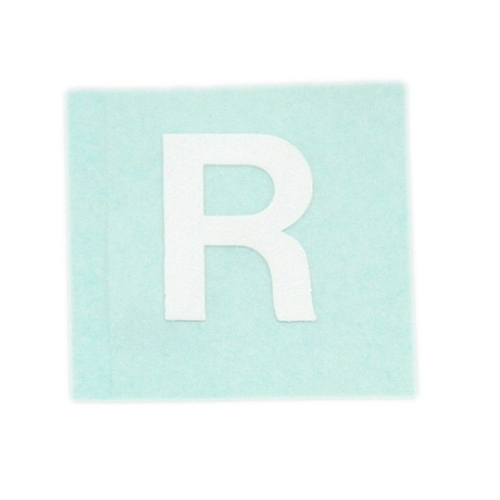 字符印章R白色15mm