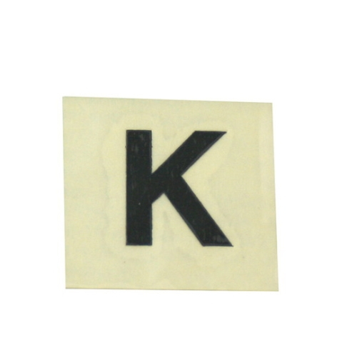 字符印章黑K 15 mm