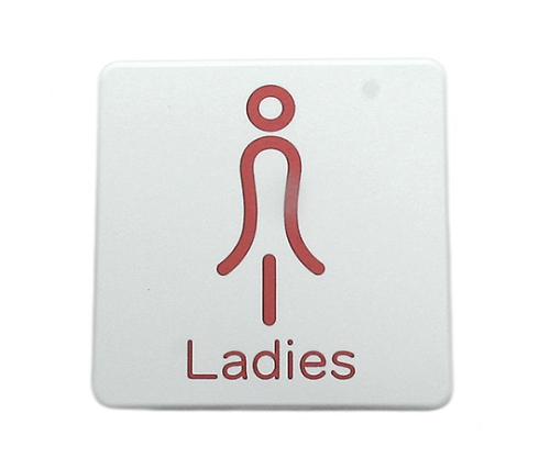 ABS树脂标记板「Ladies」