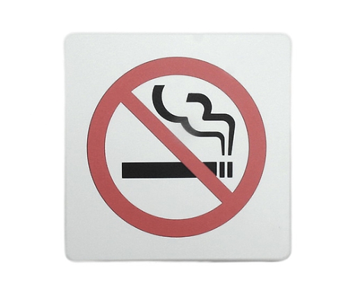 100×100 mm白色禁烟标志