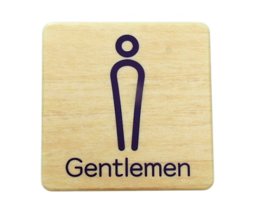 ABS树脂标记板「木纹Gentleman」
