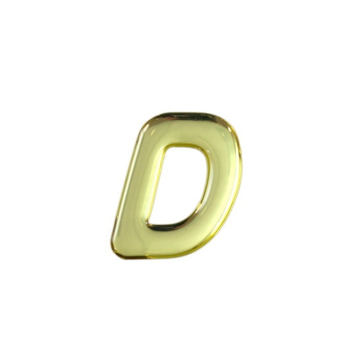 金色金属字母D 35mmx 1mm