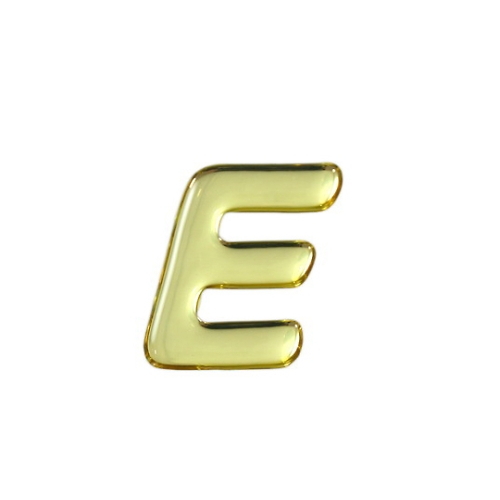 金色金属字母E 35mmx 1mm