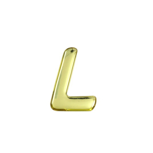 金色金属字母L 35 mm×1 mm