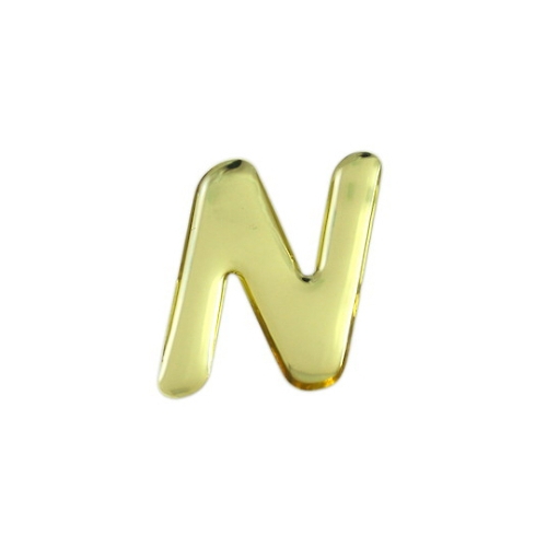 金色金属字母N 35 mm×1 mm