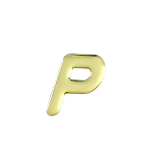 金色金属字母P 35 mm×1 mm