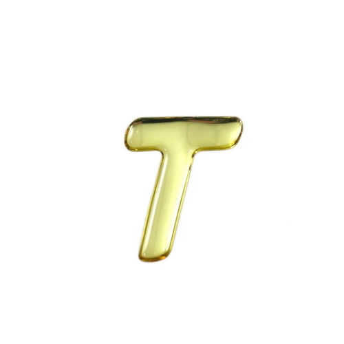 金色金属字母T 35 mm×1 mm