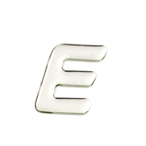 银色金属字母E 35mmx 1mm