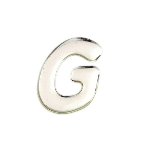 银色金属字母G 35mmx 1mm