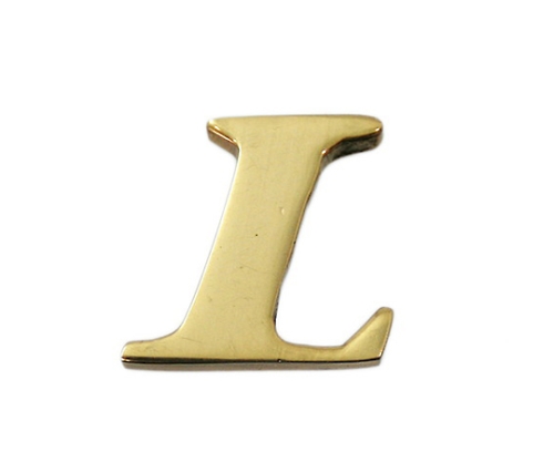 黄铜金色大写字母L