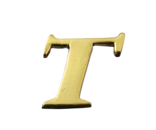 黄铜金色大写字母T