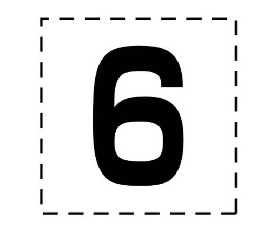 高空作业车标志 切割文字 6･标记膜