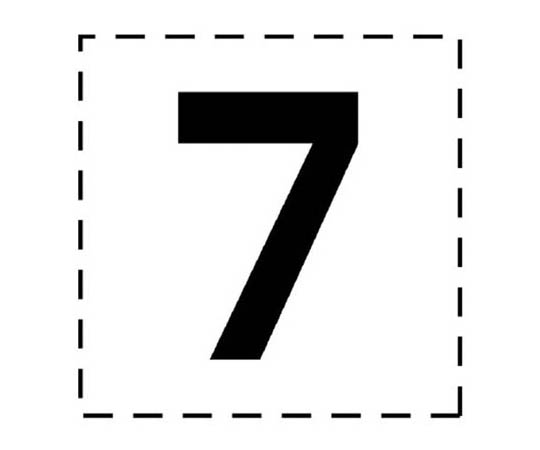高空作业车标志 切割文字 7･标记膜