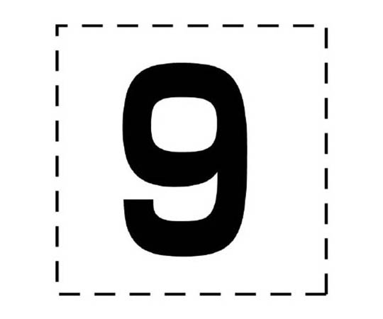 高空作业车标志 切割文字 9･标记膜