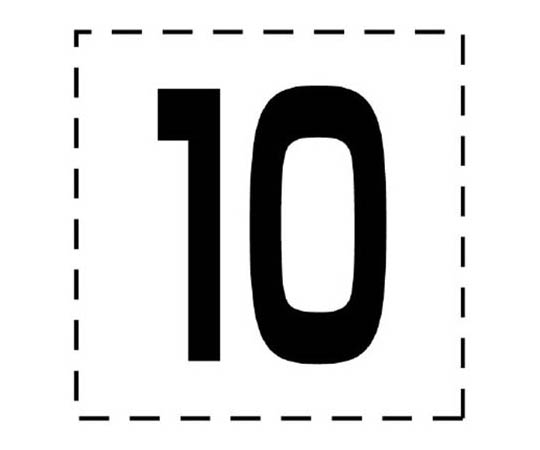 高空作业车标志 切割文字 10･标记膜