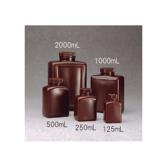 HDPE方形试剂瓶(棕色)