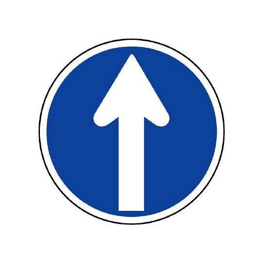 道路标识(站内用)限制标识(311-C)指定方向禁止行驶