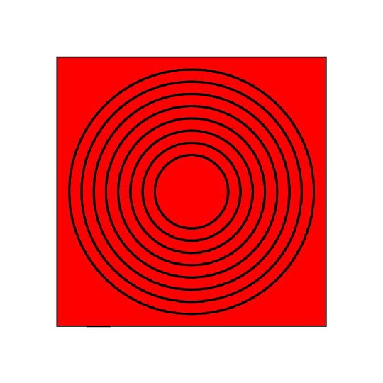 仪表标记圆形红色