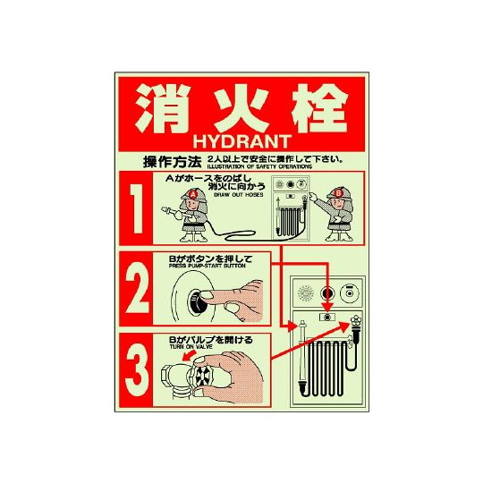 消防指示标志消火栓贴纸