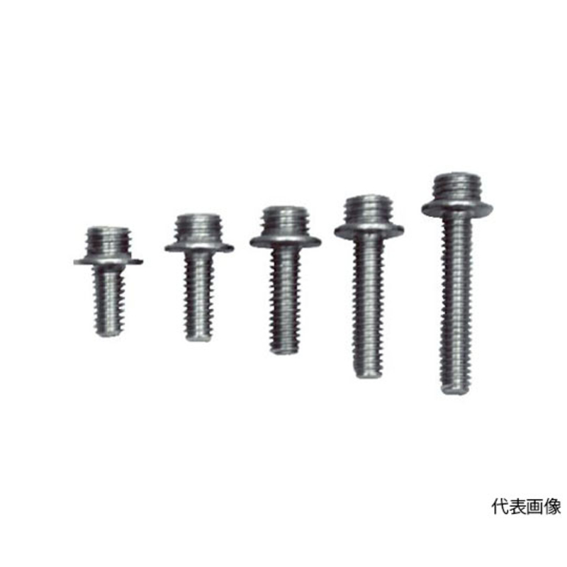 双头牙螺丝4×16 三价铬酸盐 50个装