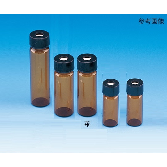 微量瓶(棕色)+带孔盖子(黑色)+PTFE/硅胶垫圈 套装 100套 SY-