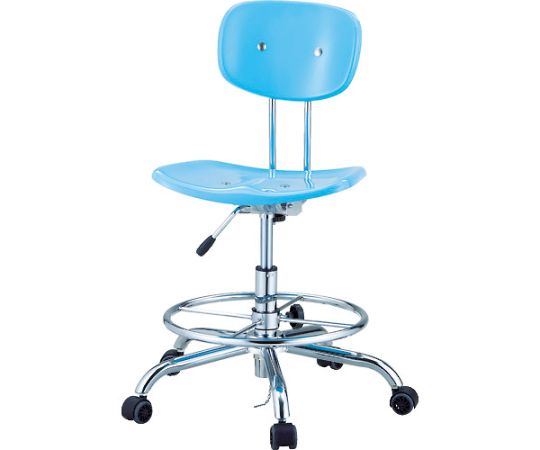 FRP无尘室用椅子(淡蓝色)
