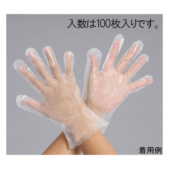 手套(聚乙烯，压纹，白色 / 100 张)[M]