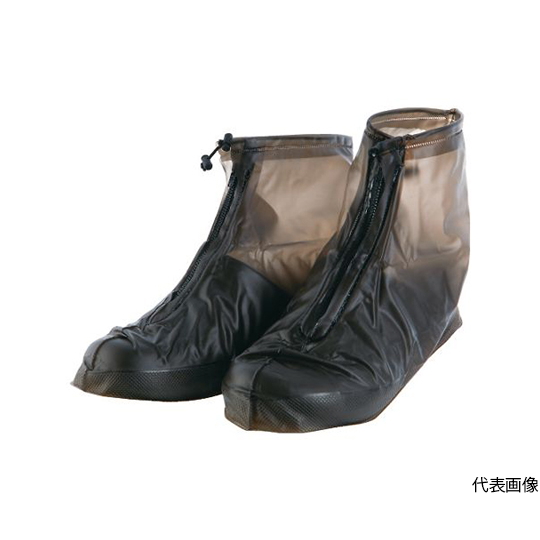 防雨鞋套 带拉链 L(26.5～28.0)黑色