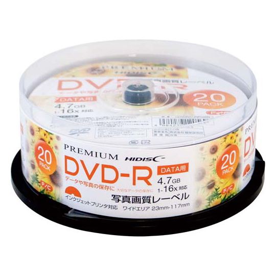 DVD-R光盘（数据用/16倍速/写真画质P）
