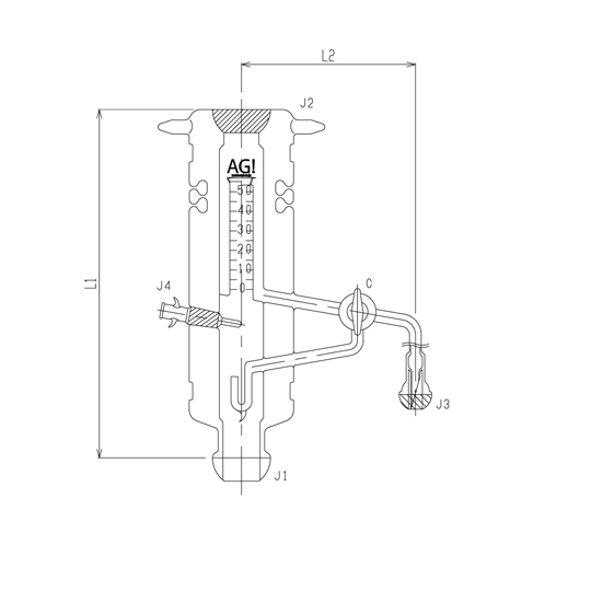 蒸发测量装置 镀层玻璃旋塞 3588系列