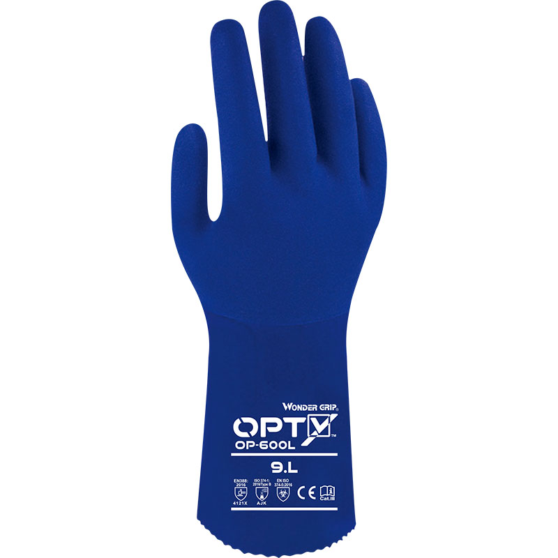 加长型PVC防化作业手套