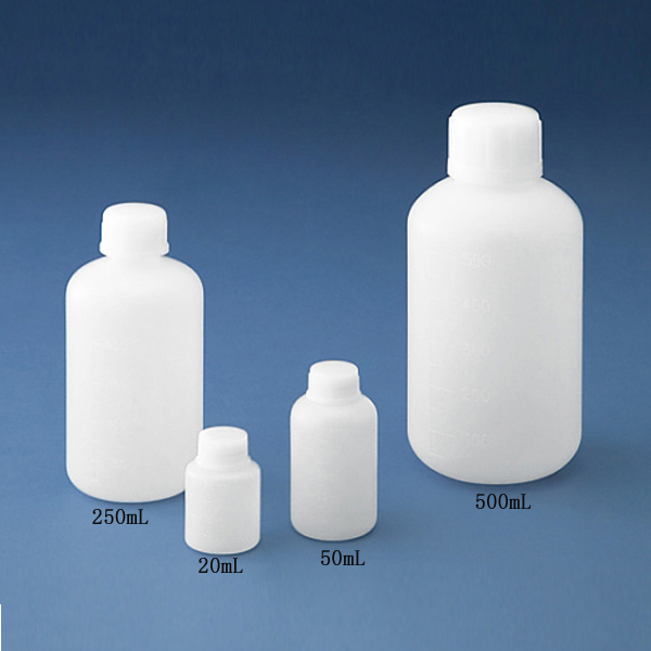 PE制标准规格瓶(圆柱形・白色)