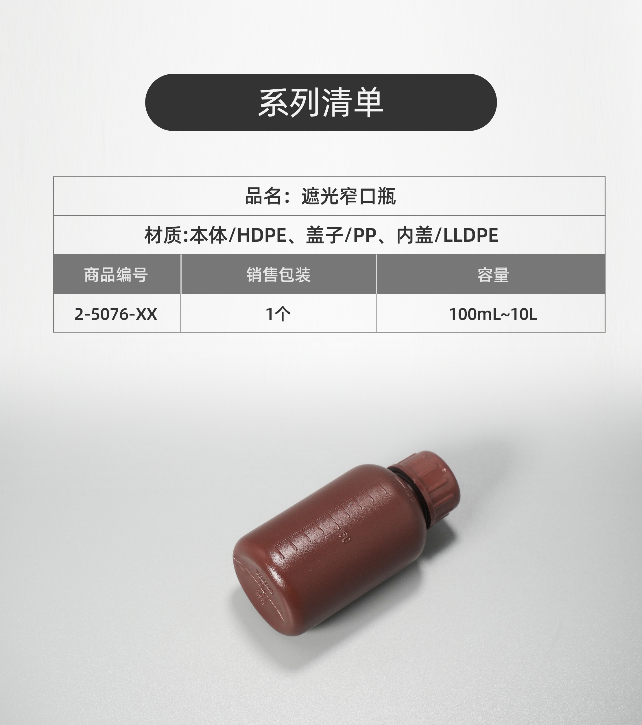 HDPE窄口瓶