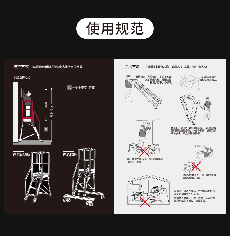折叠式作业台